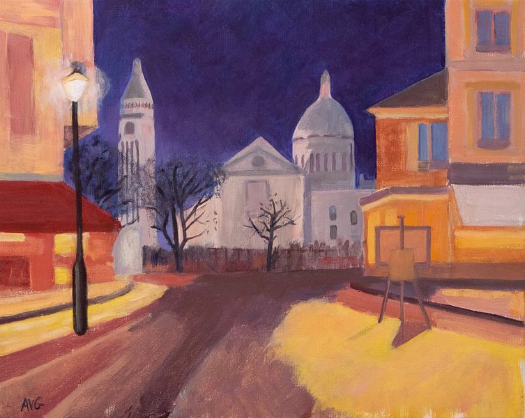 Place du tetre Paris by Antonie van Gelder Beeldend kunstenaar