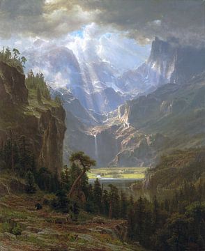 Albert Bierstadt, Rocky Mountains, Lander's Peak, 1863 van Atelier Liesjes