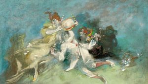 Jules Chéret - Pierrot and Columbine