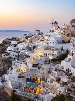 Sunset over Santorini, Greece