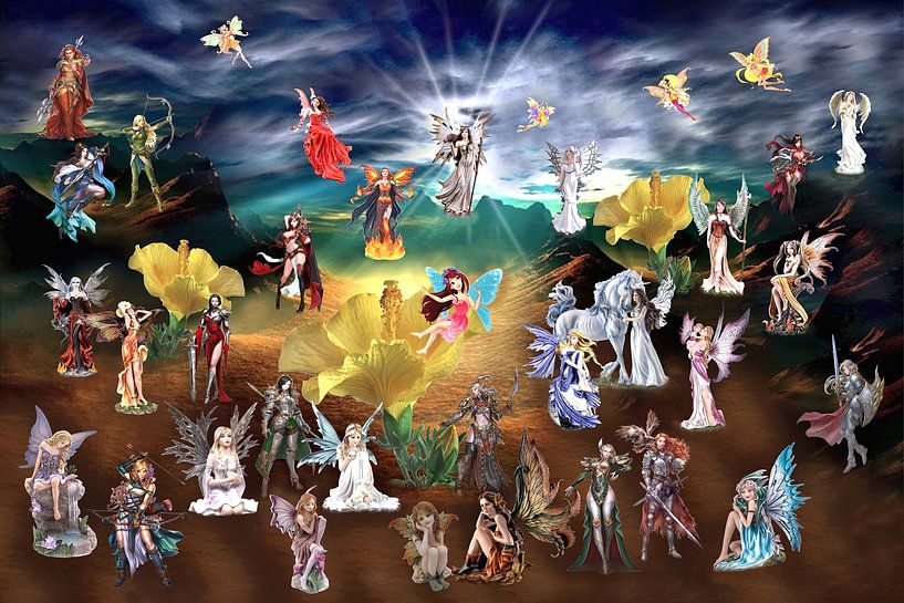 Elfes et fées par Manfred Lutzius