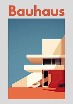 Bauhaus Poster Bauhaus Kunstdruk van Niklas Maximilian