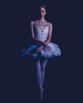 Ballet dancer in color standing 03 by FotoDennis.com