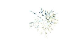 Feuerwerk mit Farbigem Negativ einer Silvesterrakete