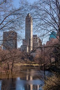 Zicht op 5th Avenue vanuit het Central Park, NYC van Wijbe Visser