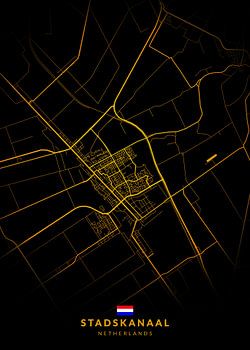 Stadskanaal Stadsplattegrond Modern Zwartgoud