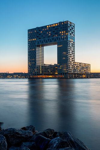 Pontsteiger bei Sonnenuntergang, Houthavens, Amsterdam