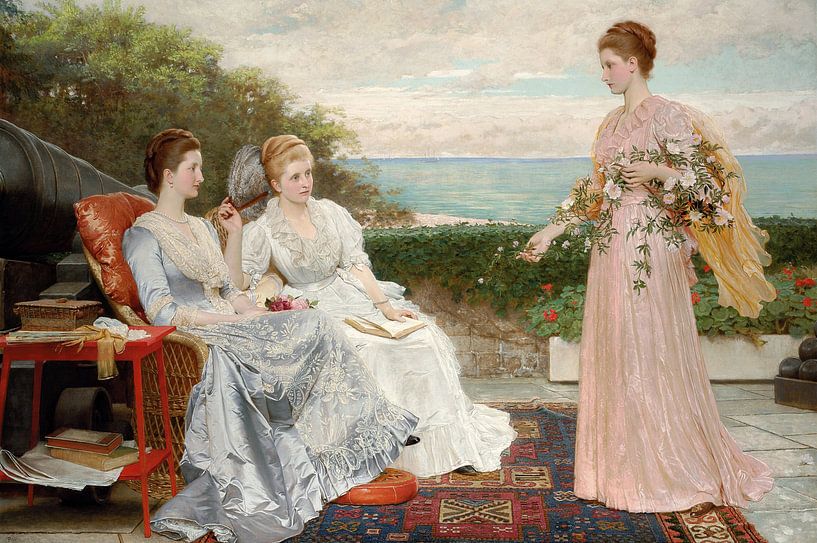 Charles Edward Perugini,The Disasters by finemasterpiece