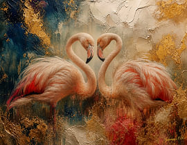 Aura of the Wild - Elegance in Rose and Ore by Johannas Art Creations