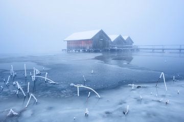 Icy morning at Kochelsee by Daniel Gastager