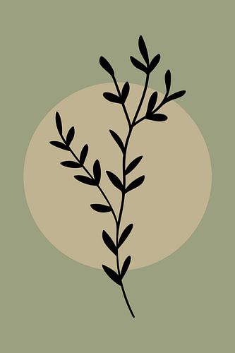 Minimalistische Japandi Botanische Kunst: De schoonheid van de natuur in eenvoud nr. 3