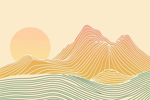 Bauhaus Japandi Abstrait | Japandi