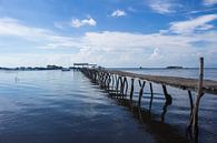 Steiger op zee in Vietnam van Anne Zwagers thumbnail