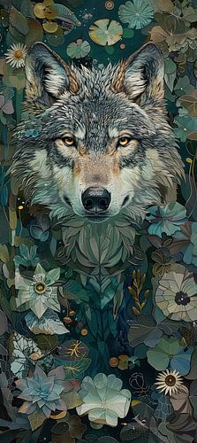 Painting Wolf Nature