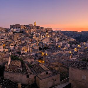 Lever de soleil sur Matera, Italie