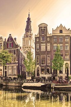 Zuiderkerk Amsterdam Nederland Zwart-Wit