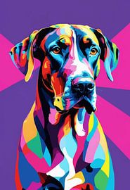 Duitse Dog Pop Art