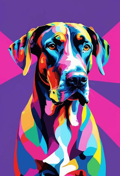 Great Dane Pop Art by MIROKKU
