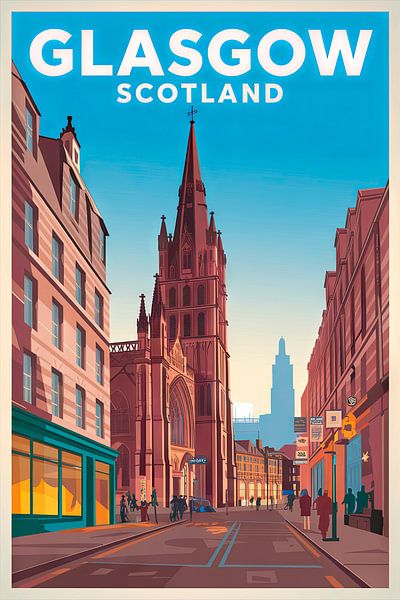 Glasgow, Scotland. by Poster Art Shop
