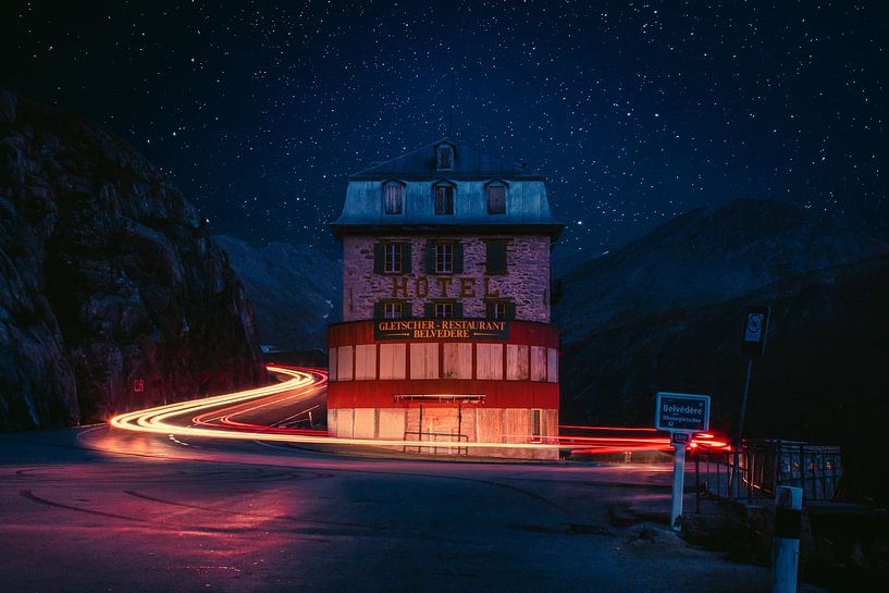 Hotel Belvedere, Schweiz von Vincent Ronden