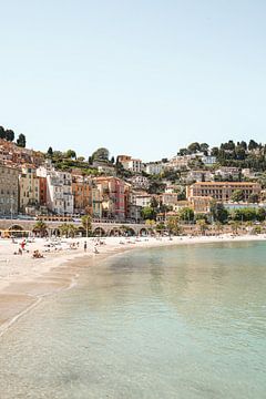 Het Strand Van Menton, Zuid Frankrijk van Henrike Schenk