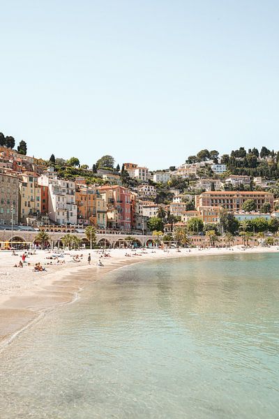 The Beach of Menton, southern France by Henrike Schenk