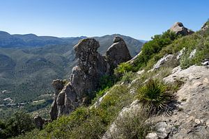 Felsformation in der Sierra del Penyó