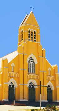 Kerk bij Coral Estate, Curaçao van Melissa vd Bosch
