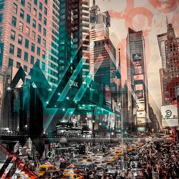 New York City | Geometric Mix No. 4 van Melanie Viola