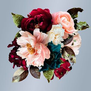 Stillleben mit Blumen: "Blumen sagen mehr als Worte".
