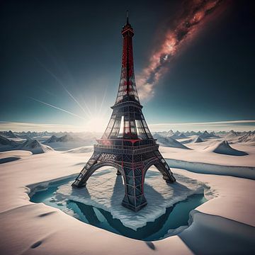 Eifel tower at the North Pole