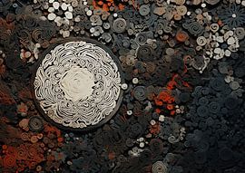 Mandala Shapes 240993 by Abstract Painting