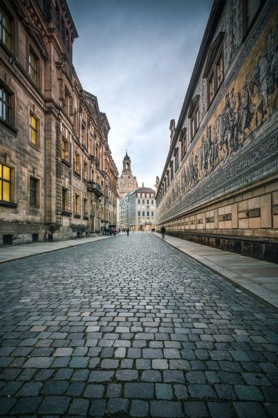 Fürstenzug Dresden, Sachsen, Deutschland von Munich Art Prints