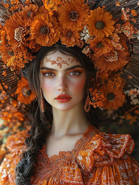Flower Lady_1 van Bianca Bakkenist