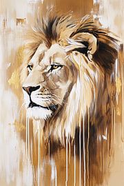 Porträt eines mächtigen Löwen von Imperial Art House