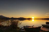 Sonnenuntergang am Hopfensee van Andreas Stach thumbnail