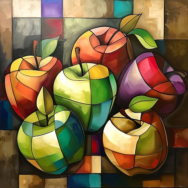 Apples Painting | Chromatic Crunch by Eye catching paintings