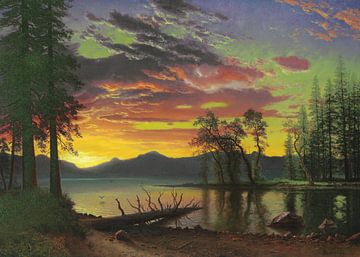 Albert Bierstadt,Crépuscule, Lac Tahoe