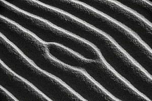 Sahara-Wüste. Sanddünen, Detail.