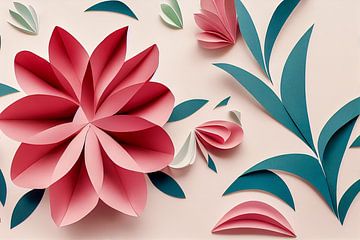 Bloemen Origami Illustratie Lente Achtergrond van Animaflora PicsStock