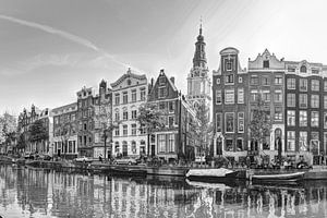 Zuiderkerk Amsterdam Niederlande Schwarz und Weiß