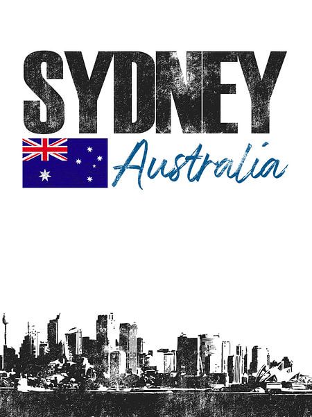 Sydney Australië van Printed Artings