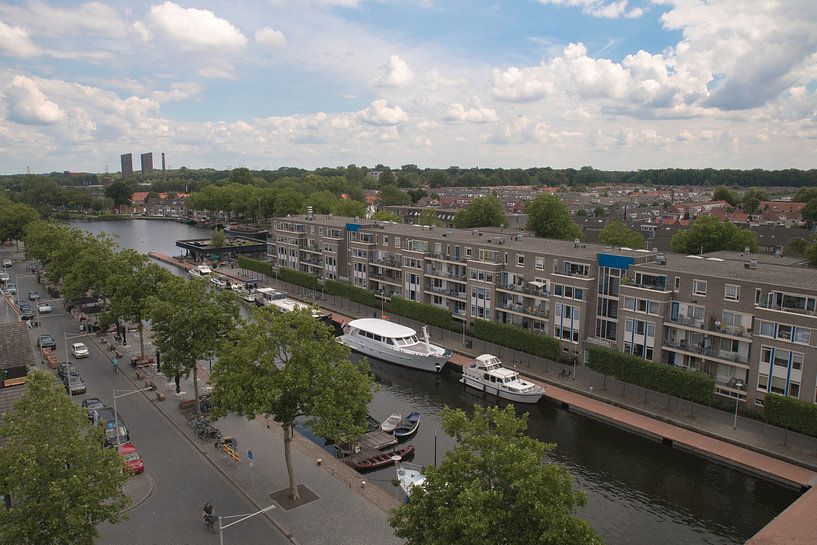 Panorama skyline of Tilburg seen from the Piushaven by Freddie de Roeck