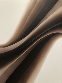 Bold coffee abstract retro art