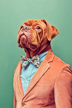 Bordeaux Dog van Poster Art Shop