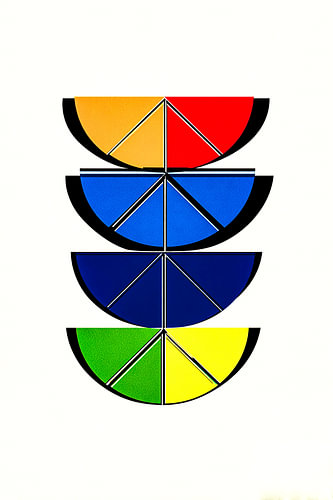 Stacked lemon slices in colour