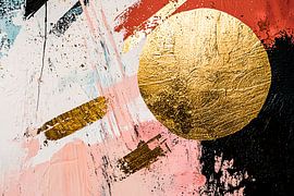Motif abstrait avec accents dorés sur Art & Soul Creations