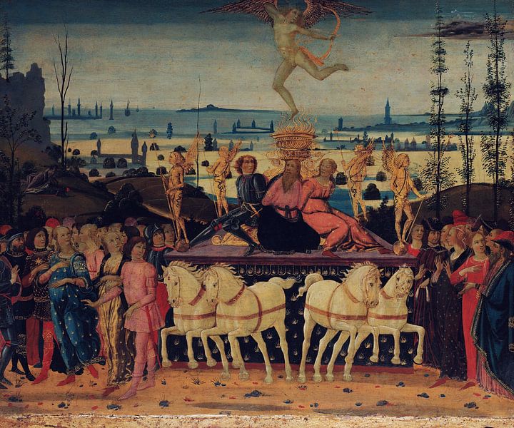 Jacopo del Sellaio, Triumph of Love, 1485-95 1 of 3 triumphal works by Atelier Liesjes