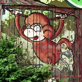 Rotterdam - Muurschildering op garage