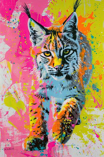Painting Colourful Lynx